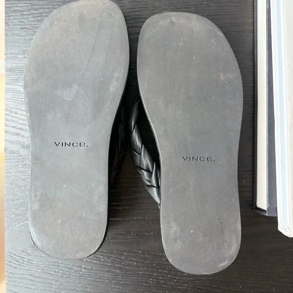 Vince Black Braided Strap Sandal Platform - Picture 4 of 4